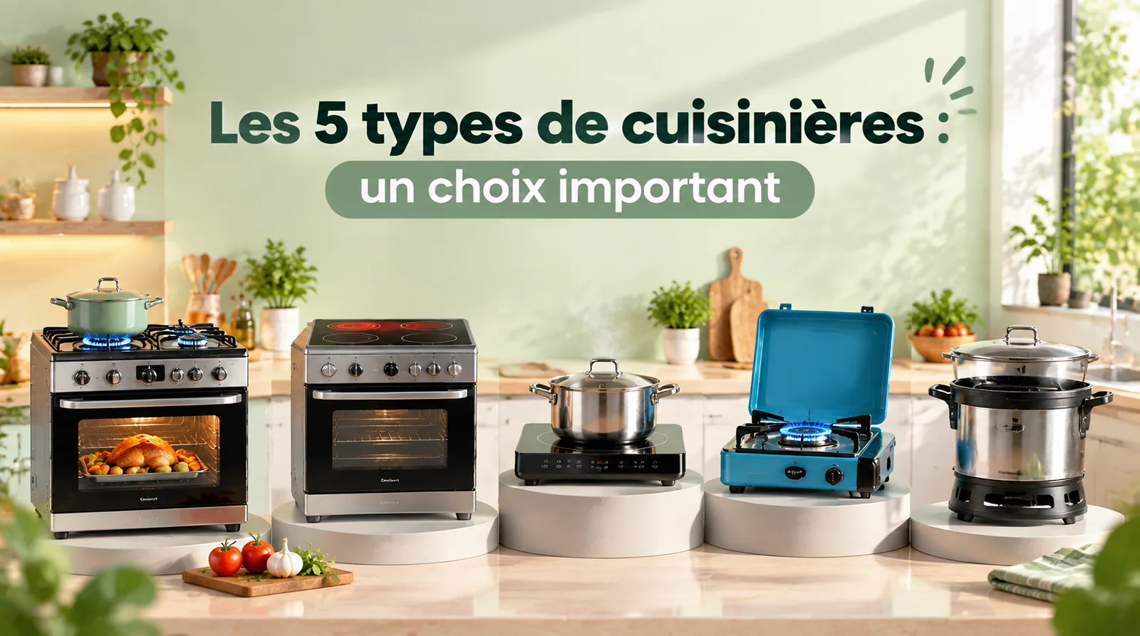 les 5 types de cuisinières un choix important