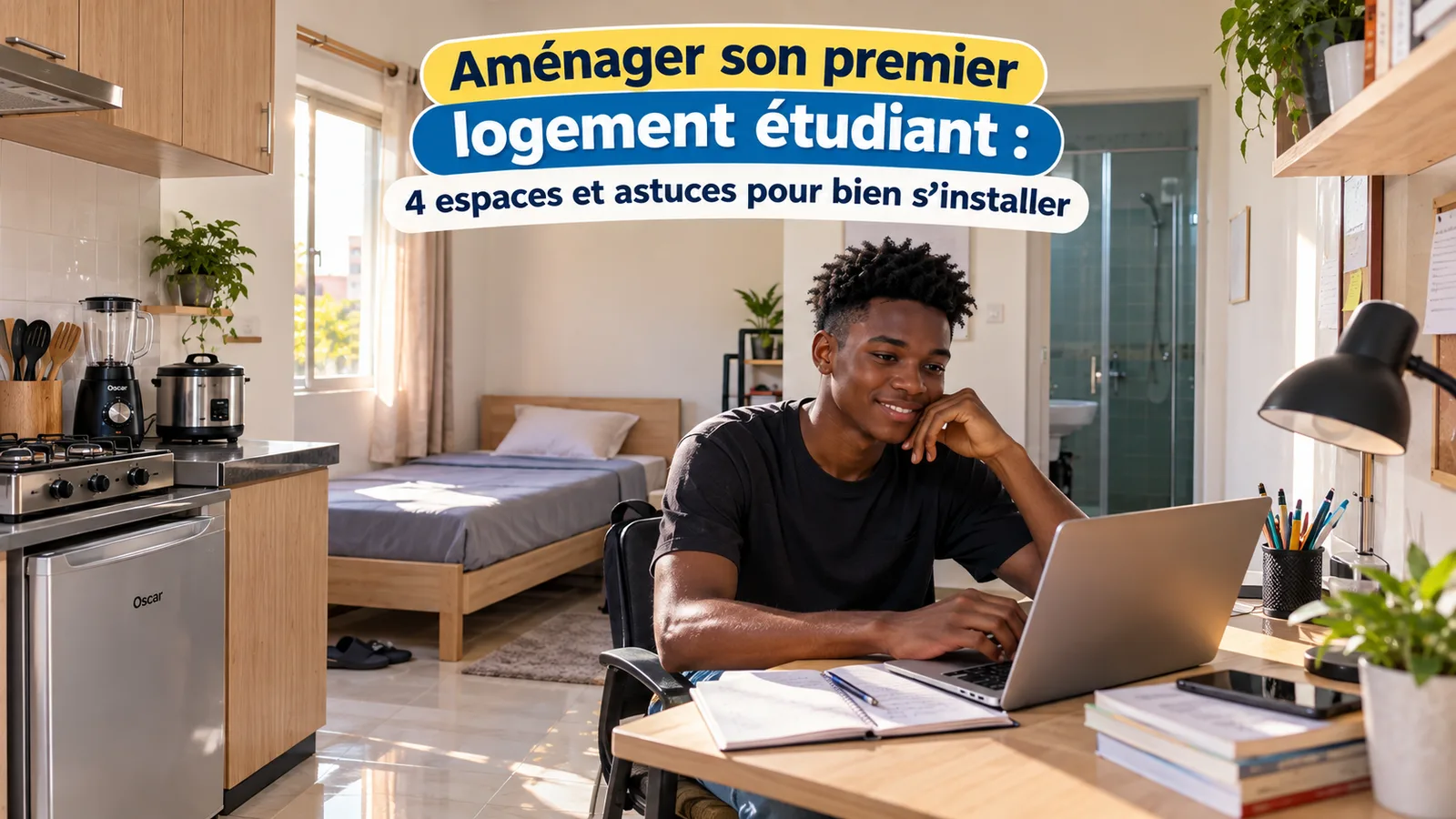 Aménager son premier logement étudiant avec un espace d’étude fonctionnel