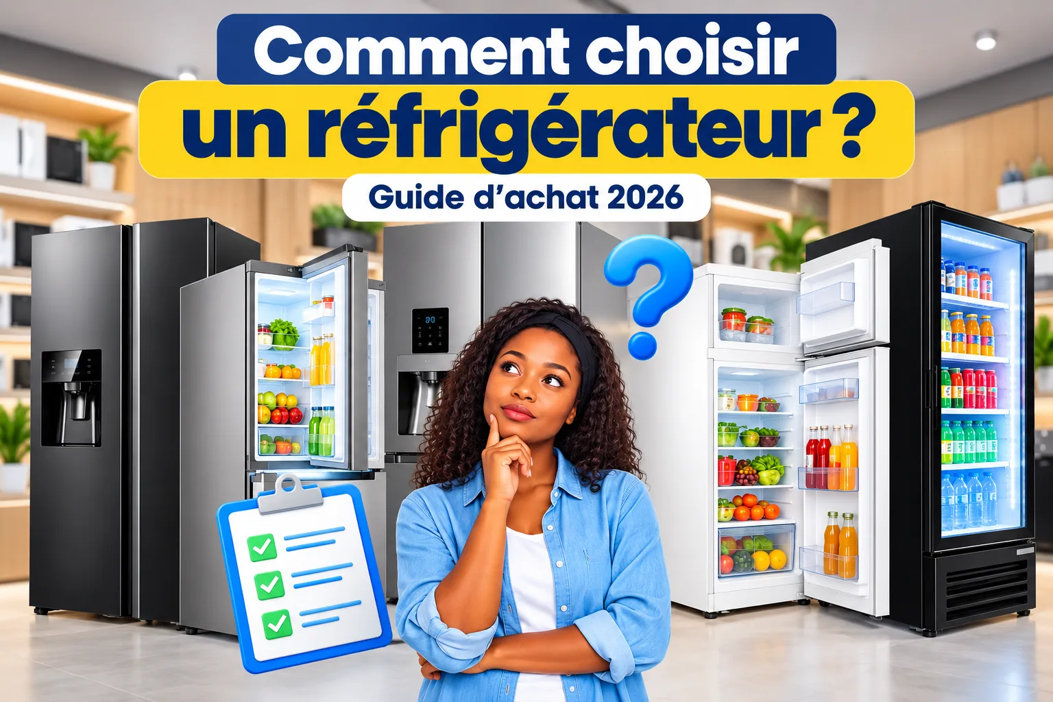 Comment choisir un réfrigérateur : guide d’achat 2026 avec différents modèles